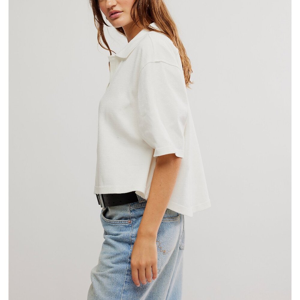 NWT We the Free Denmark Polo- Clean Ivory-Size Small - Picture 5 of 9